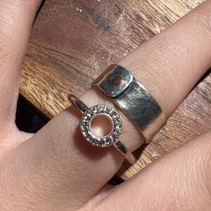 Elegant Silver Circle Ring